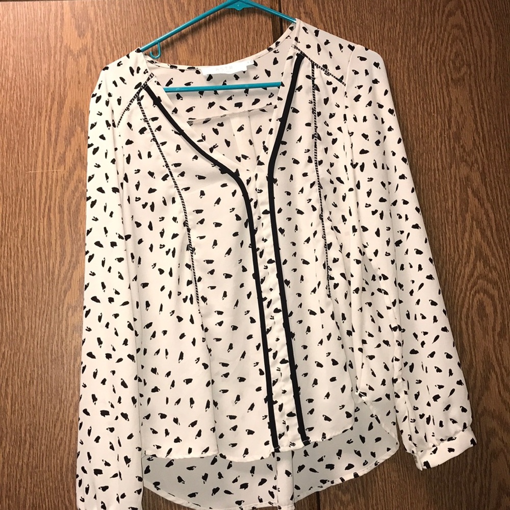 Printed dressy blouse
